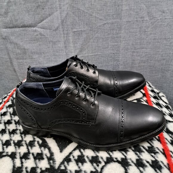 Size 11 Men Cole Haan Grand 360 Black Wingtips Lace Up Waterproof - Picture 2 of 16